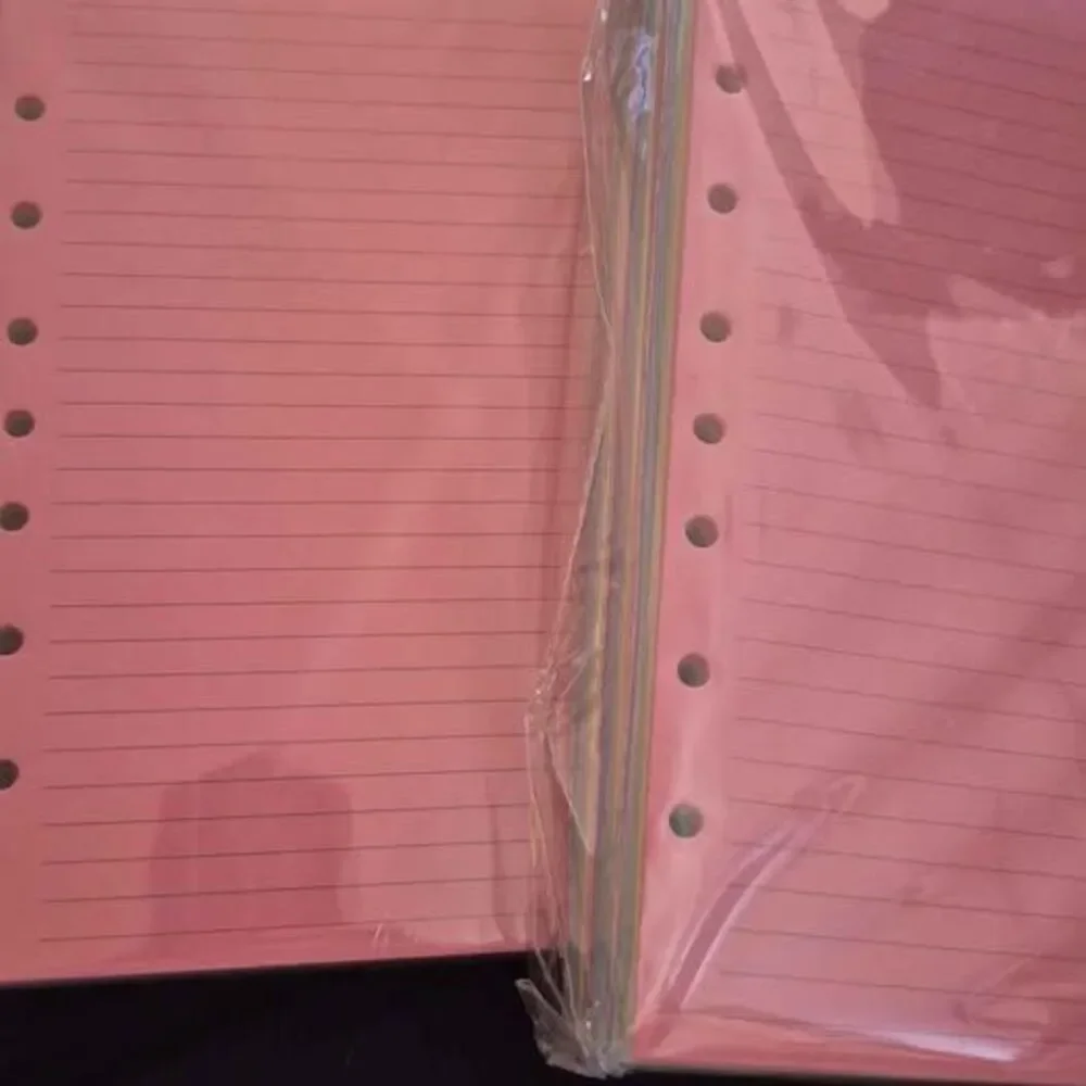 (Lot of 2, 3 Packs) 7-Hole Lined Refills Paper, A5 Filler Paper for Planner